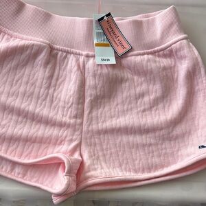 Vineyard Vines Light Pink Quilted Athletic Lounge Shorts